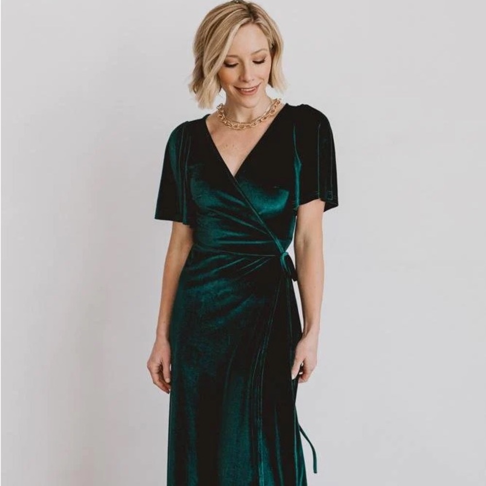 Baltic Born Emerald Meghan wrap maxi dress size L